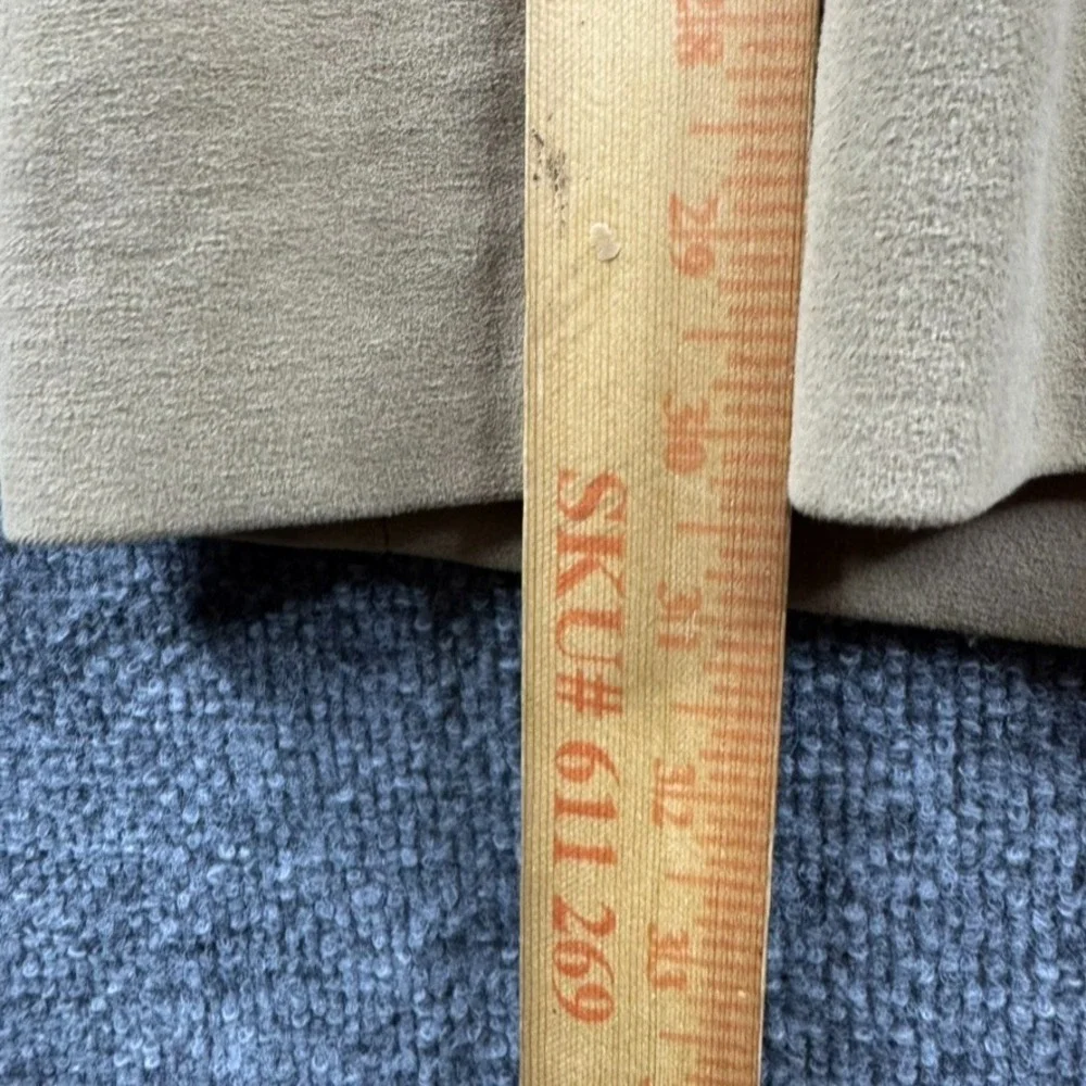 Banana Republic Blazer Men 42R Beige Suede Sport Coat Jacket Suit‎ Cotton Career